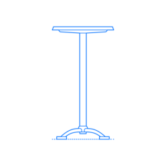 Furniture Dining Tables Pensi High Table Stencil Svg Vector, Free Vectors File